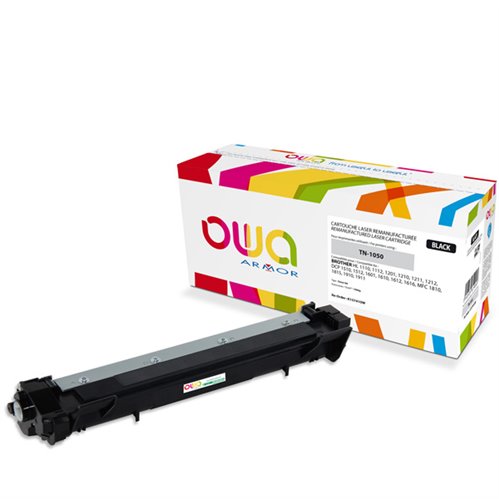 OWA Laser Cartridge remanufactured for BROTHER TN-1050 - Black - 1000p
