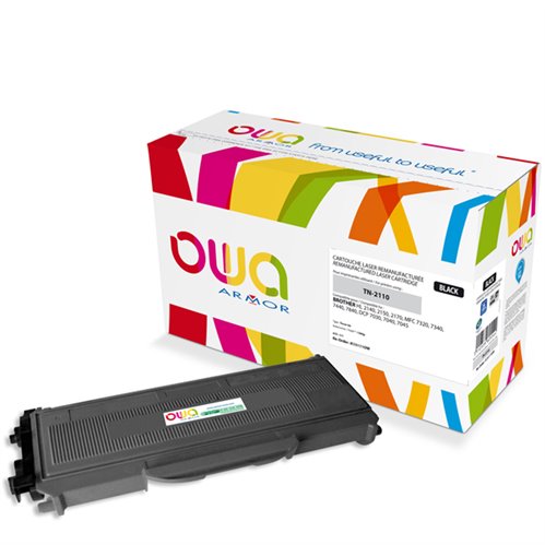 OWA Laser Cartridge remanufactured for BROTHER TN-2110 - Black - 1500p
