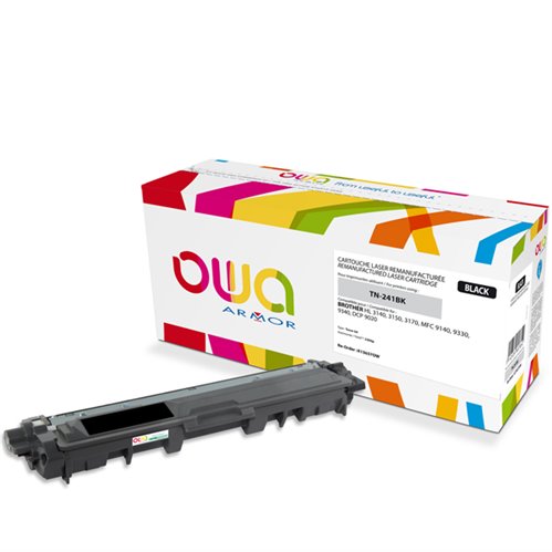 OWA Laser Cartridge remanufactured for BROTHER TN-241BK - Black - 2500p
