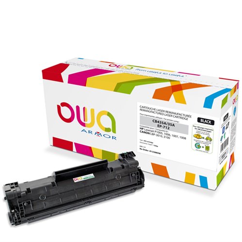 Remanufactured OWA Laser Cartridge for HP CB435A - Black - 1500p