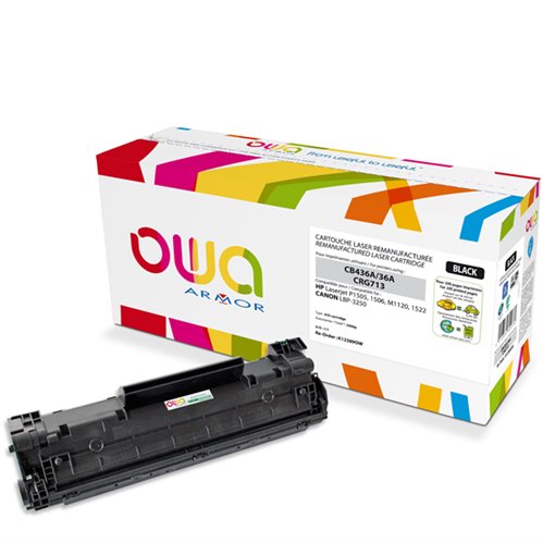 Remanufactured OWA Laser Cartridge for HP CB436A - Black - 2000p