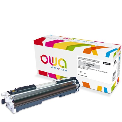 OWA remanufactured laser cartridge for HP CE310A - Black - 1200p