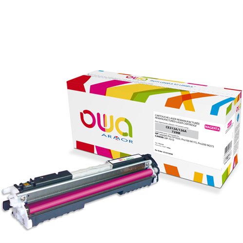 Remanufactured OWA Laser Cartridge for HP CE313A - Magenta - 1000p
