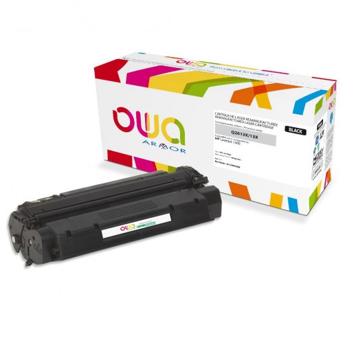 Remanufactured OWA laser cartridge compatible with HP Q2613X - Black - 4000p