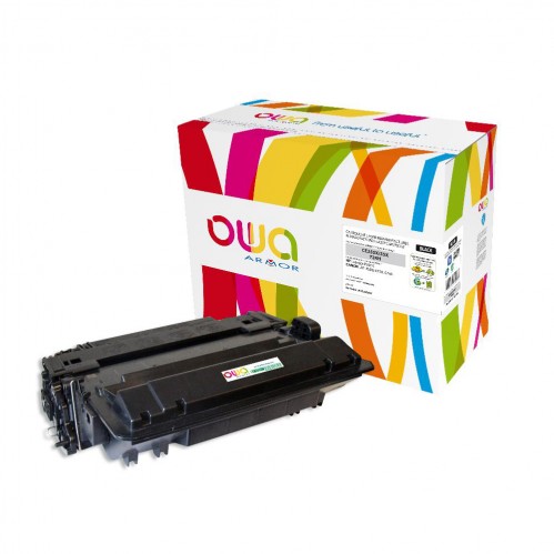 Remanufactured OWA laser cartridge compatible with HP CE255X - Black - 12500p