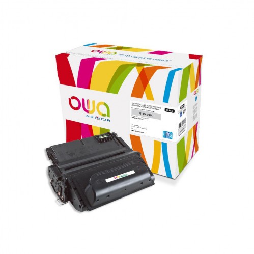 Remanufactured OWA laser cartridge compatible with HP Q1338A - Black - 18000p