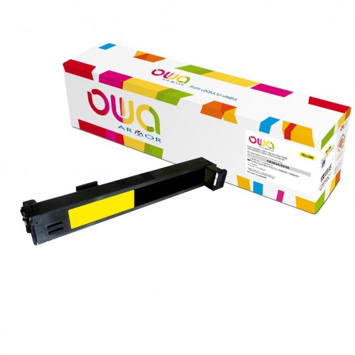 Remanufactured OWA laser cartridge compatible with HP CB382A - Yellow - 21000p
