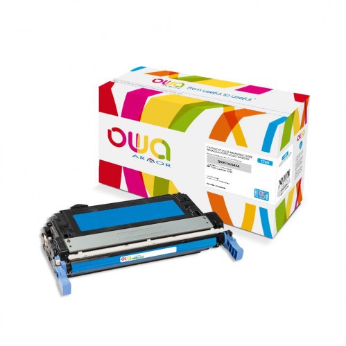 Remanufactured OWA laser cartridge compatible with HP Q5951A - Cyan - 15000p