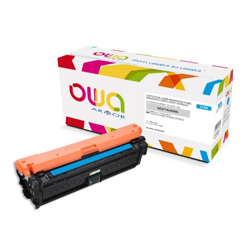 Remanufactured OWA laser cartridge compatible with HP CE271A - Cyan - 15000p