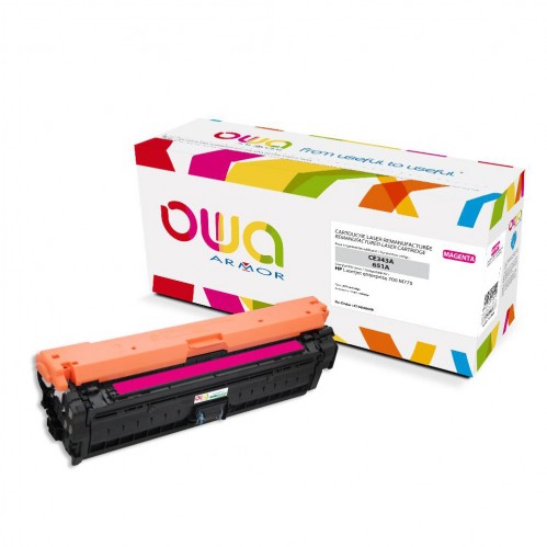 Remanufactured OWA laser cartridge compatible with HP CE343A - Magenta - 16000p