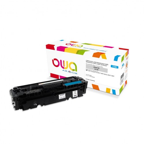 Remanufactured OWA laser cartridge compatible with HP CF411X - Cyan - 5000p