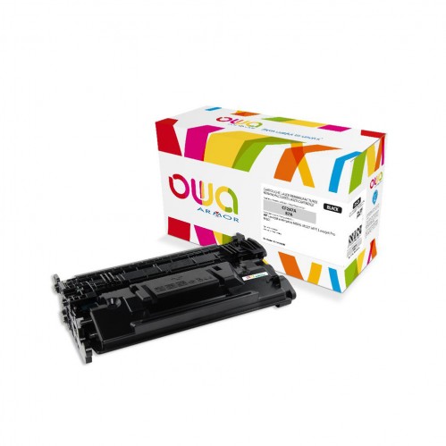 Cartouche Laser OWA remanufacturée compatible HP CF287A - Noir - 9000p