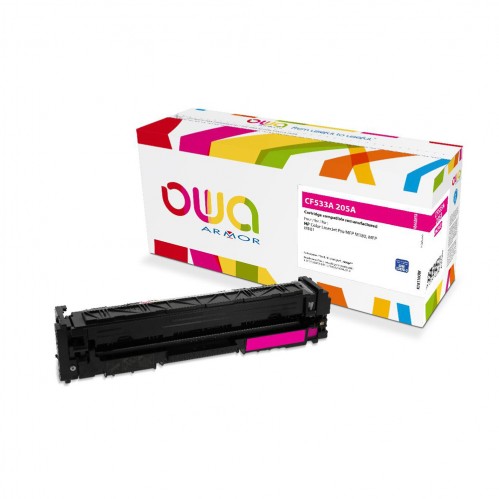 Cartouche Laser OWA remanufacturée compatible HP CF533A - Magenta - 900p