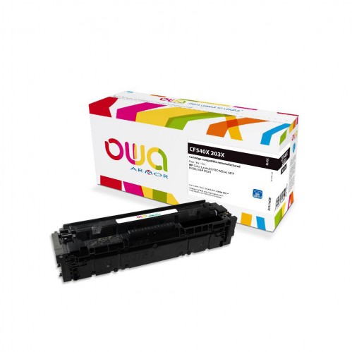 Remanufactured OWA laser cartridge compatible with HP CF540X - Black - 3200p